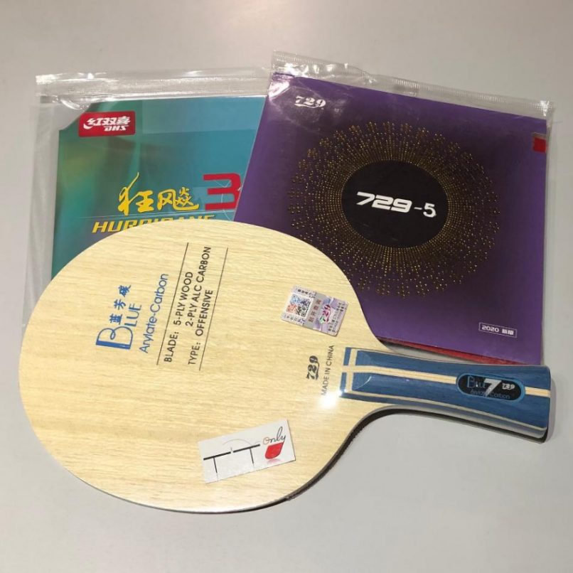 729 Blue Arylate Carbon Racket Battle II Pro [TTOPD06] - $79.99 : Table  Tennis Only, Best Value Professional Table Tennis Equipment